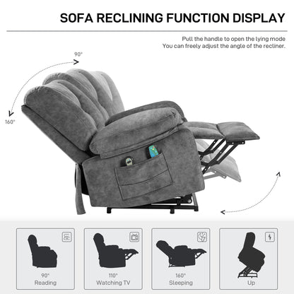 Power Lift Recliner Chair Sofa for Elderly with Massage FX-9013LM