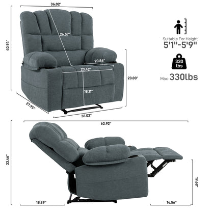 Basic Massage Recliner Chair Sofa with Heat FX-9018