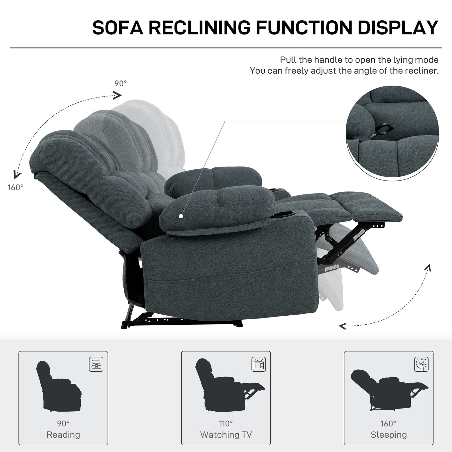 Basic Massage Recliner Chair Sofa with Heat FX-9018